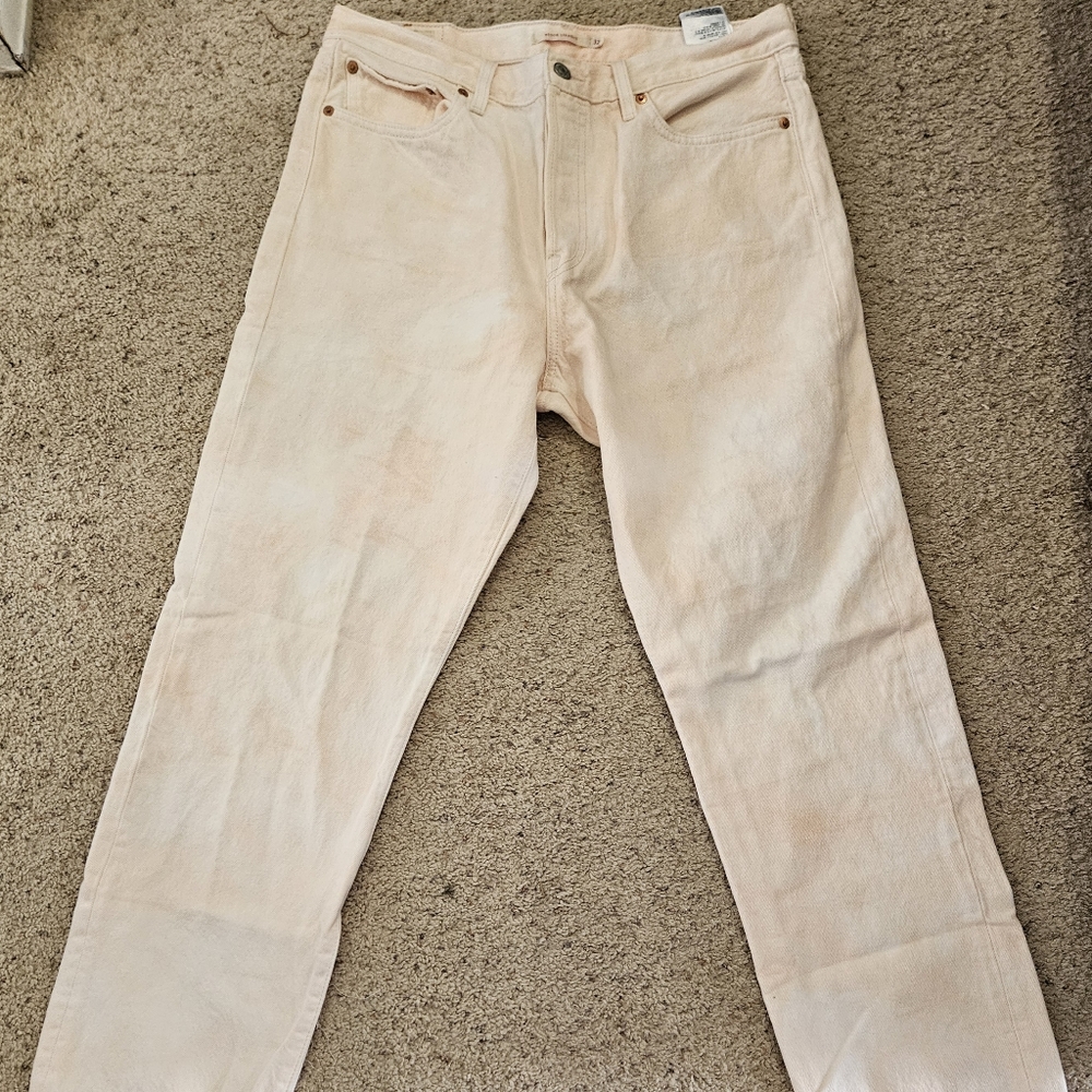 Levi's Peach/White Patterned Wedgie Street Jeans, 32.